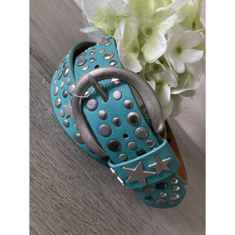 Ceinture étoile turquoise :)