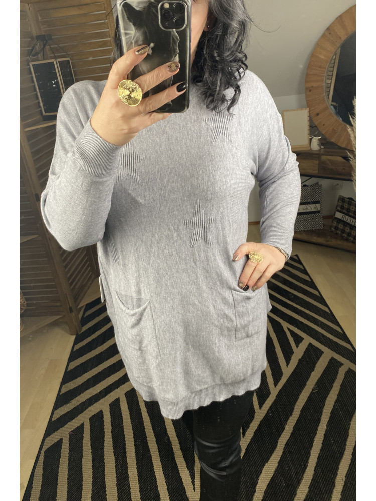 Pull long Etoile Gris :) 