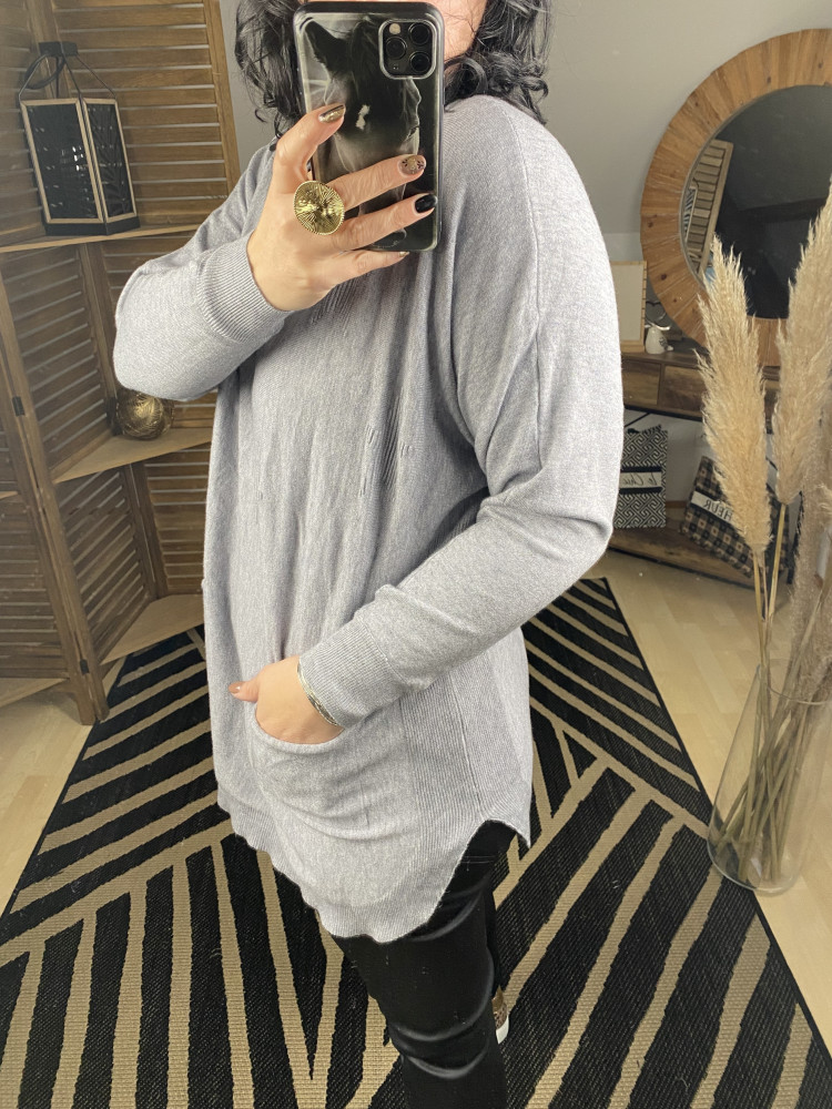 Pull long Etoile Gris :) 