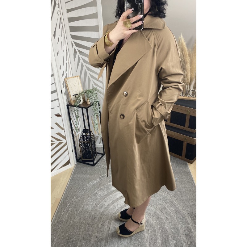 Trench-coat Camel (Taille grand) **