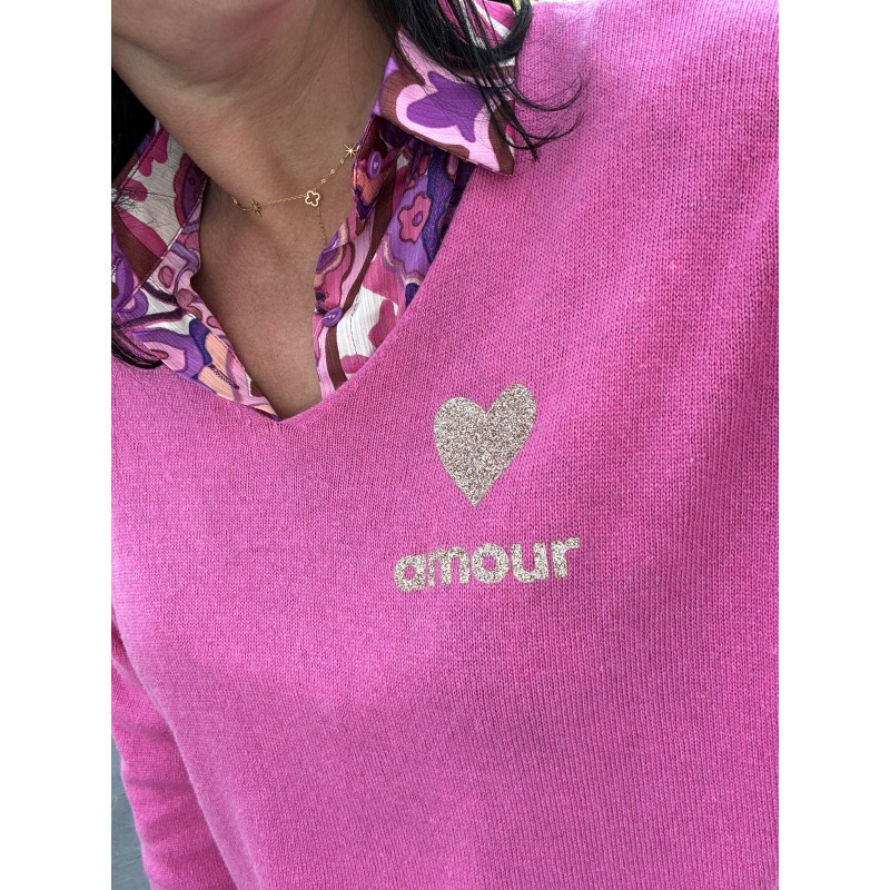 Pull amour rose