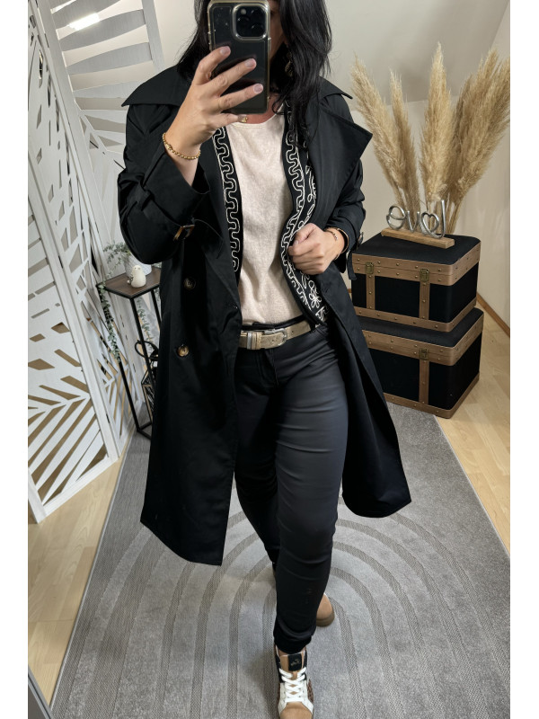 Trench-coat Noir ( Taille Grand )* 