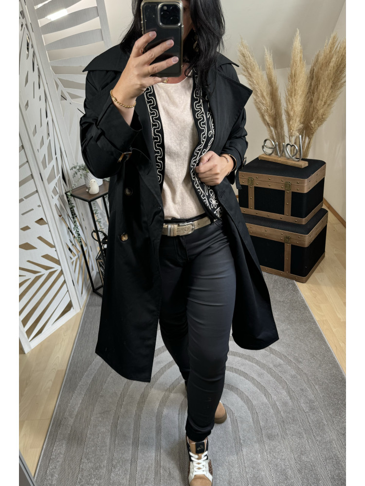 Trench-coat Noir ( Taille Grand )* 
