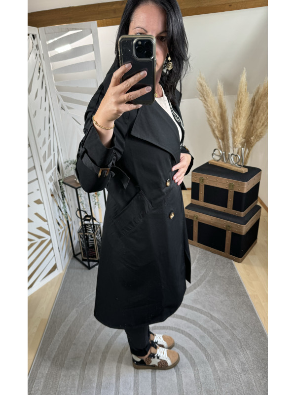Trench-coat Noir ( Taille Grand )* 