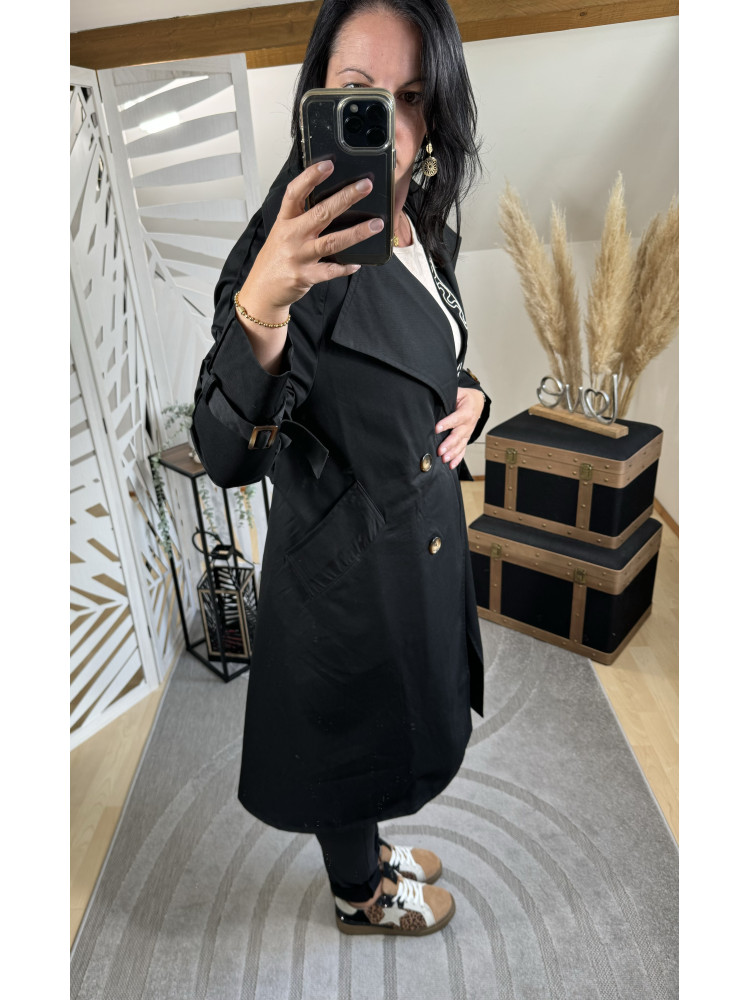 Trench-coat Noir ( Taille Grand )* 