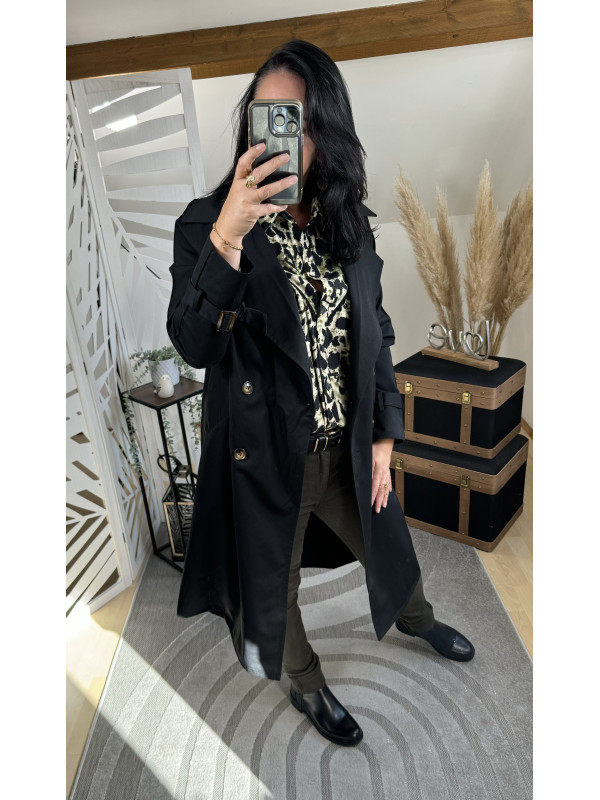 Trench-coat Noir ( Taille Grand )* 
