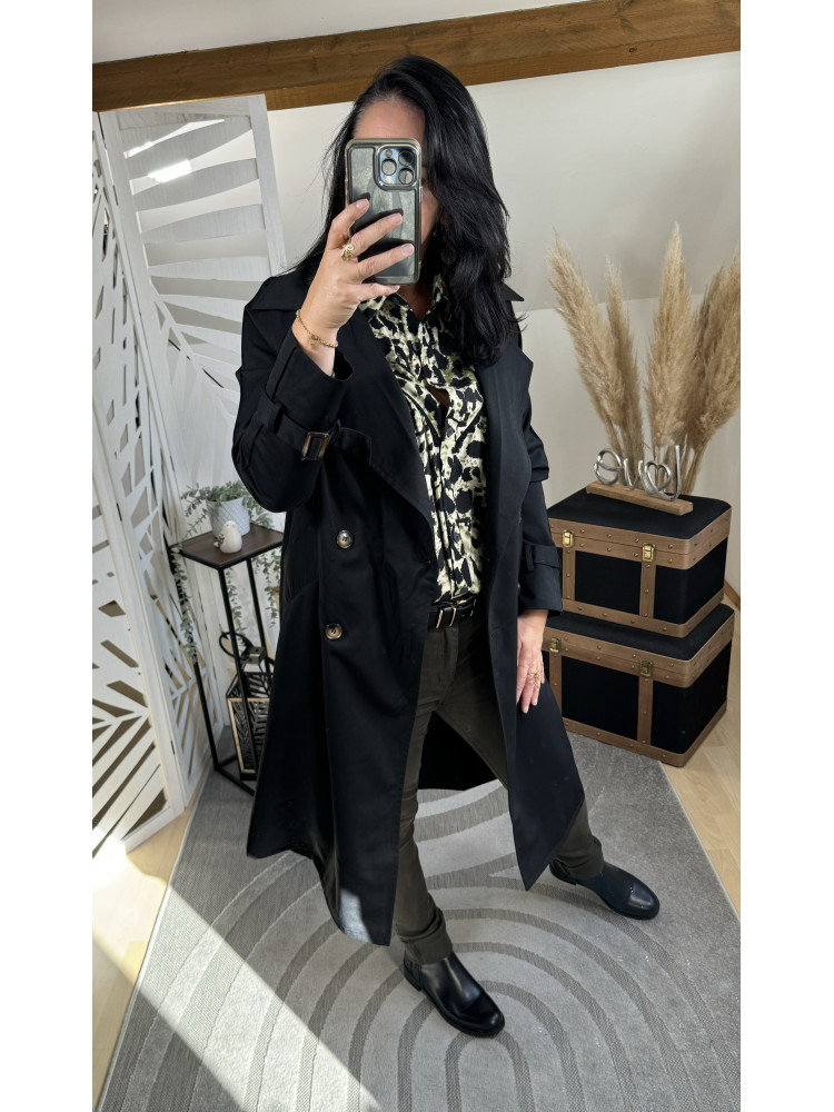 Trench-coat Noir ( Taille Grand )* 