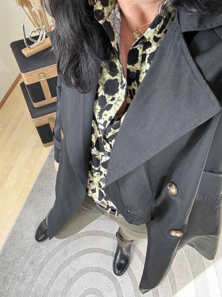 Trench-coat Noir ( Taille Grand )* 