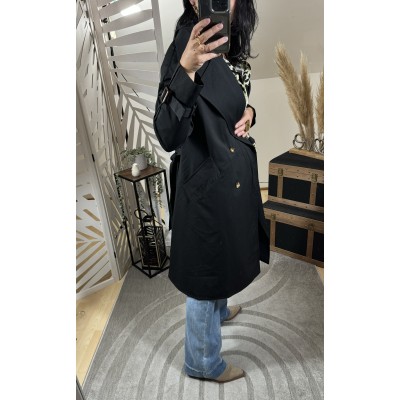 Trench-coat Noir ( Taille Grand )