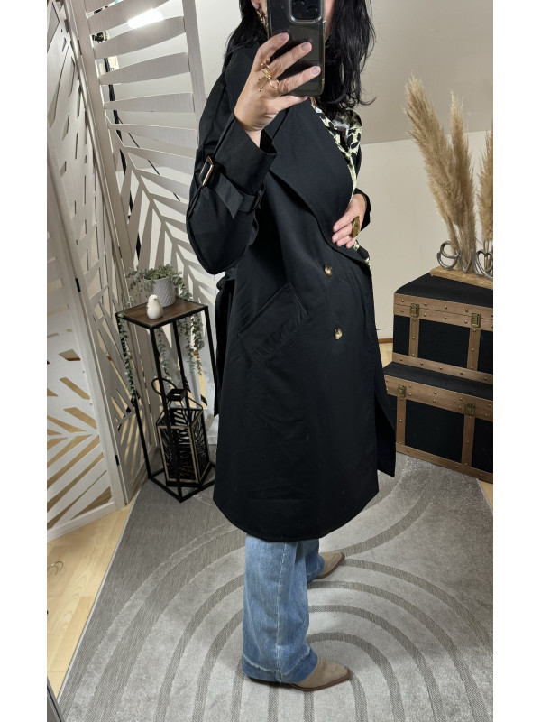 Trench-coat Noir ( Taille Grand )* 