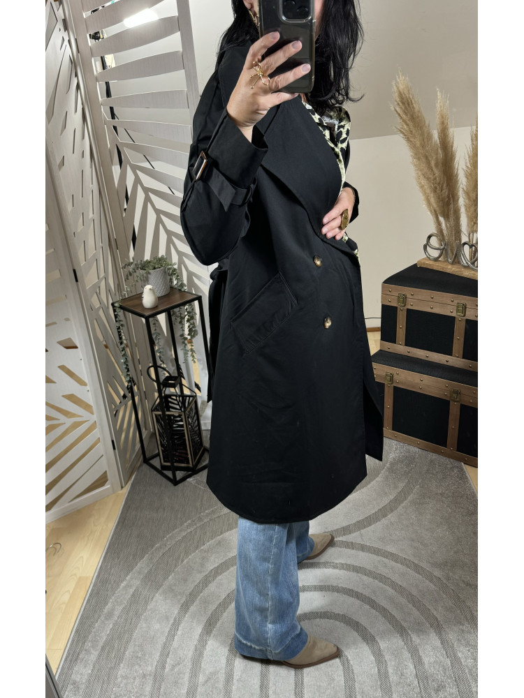 Trench-coat Noir ( Taille Grand )* 