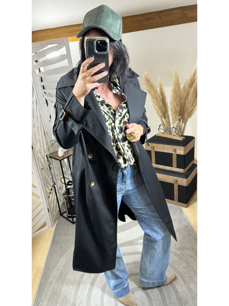 Trench-coat Noir ( Taille Grand )* 