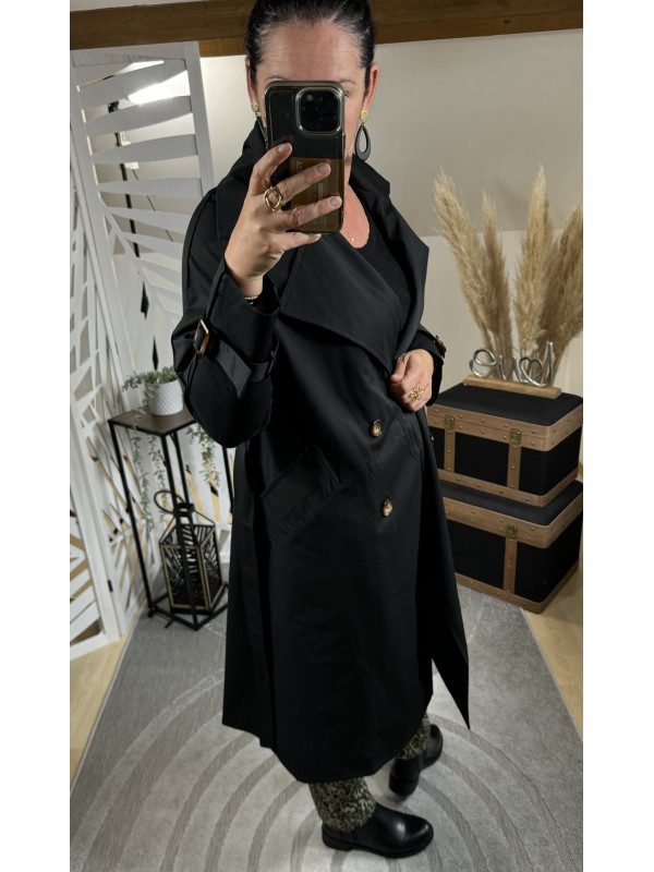 Trench-coat Noir ( Taille Grand )* 