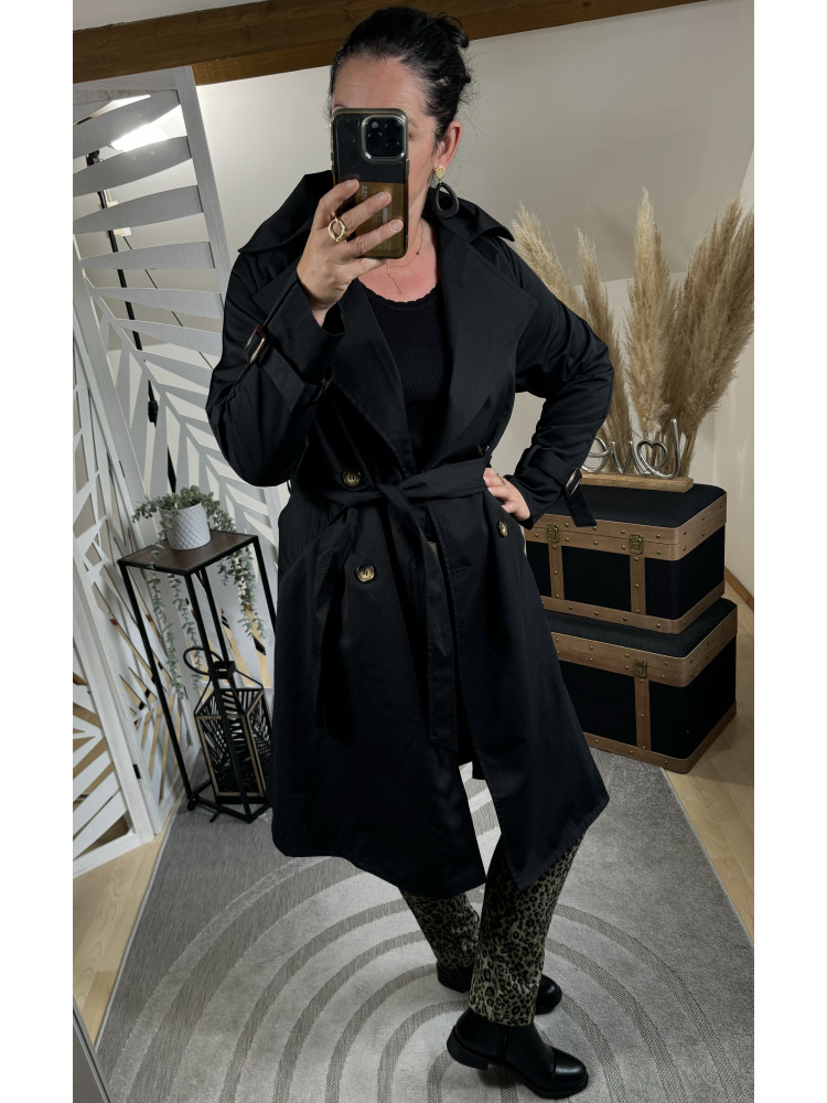 Trench-coat Noir ( Taille Grand )* 