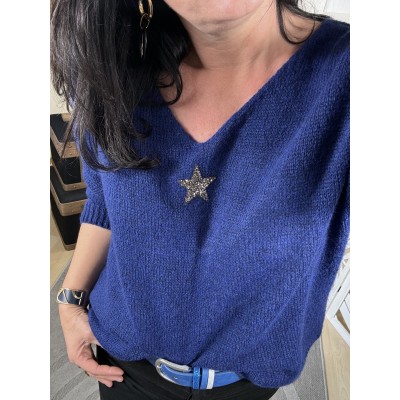 Pull Etoile Bleu Nuit