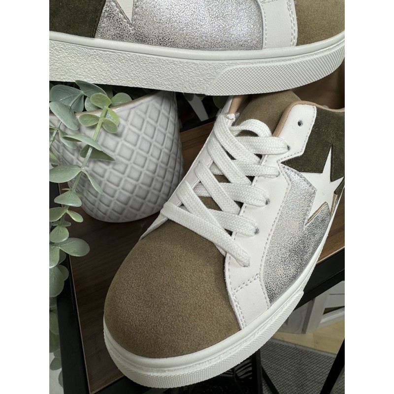 Sneakers kakie et beige**