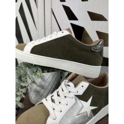 Sneakers kakie et beige**