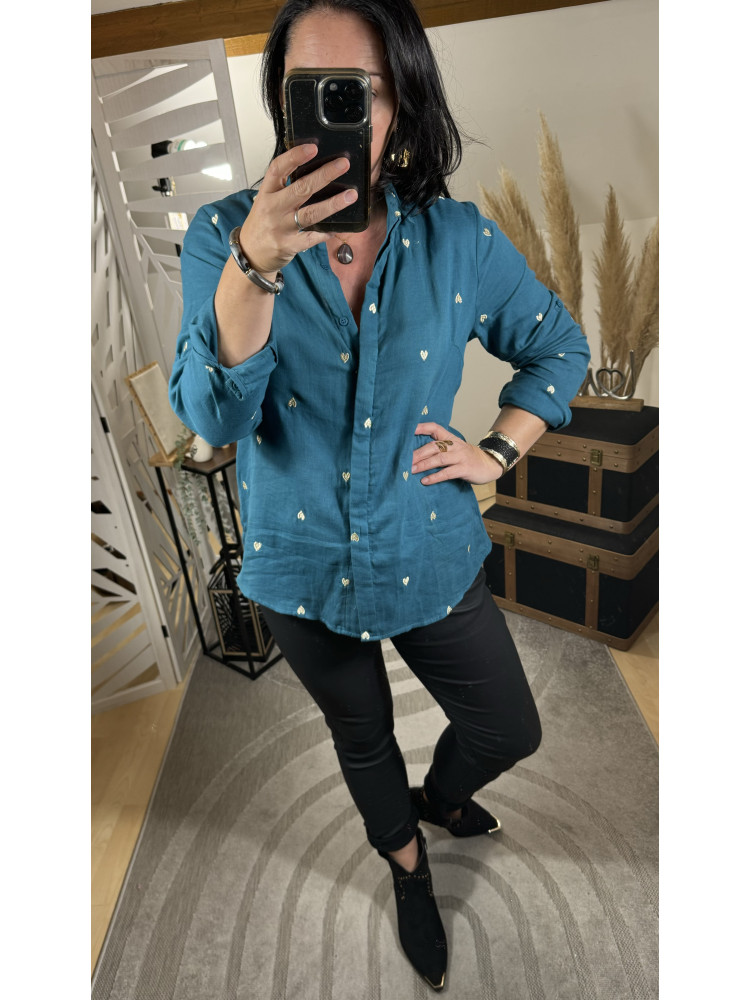 Chemise Cœurs Coton Canard :)) 