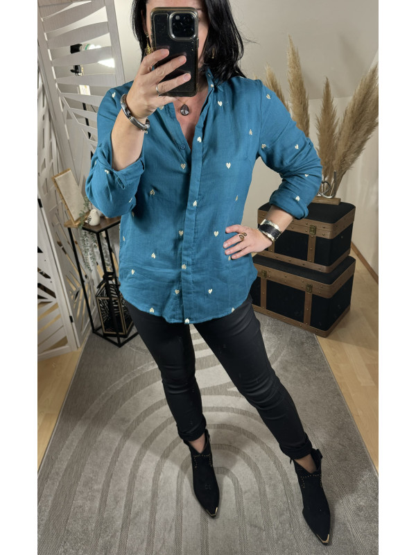 Chemise Cœurs Coton Canard :)) 