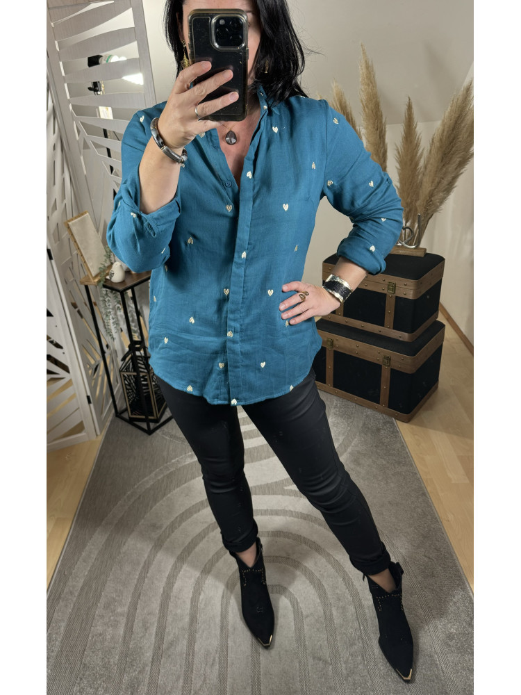 Chemise Cœurs Coton Canard :)) 