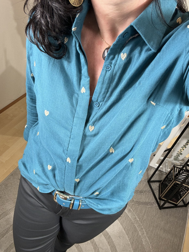 Chemise Cœurs Coton Canard :)) 