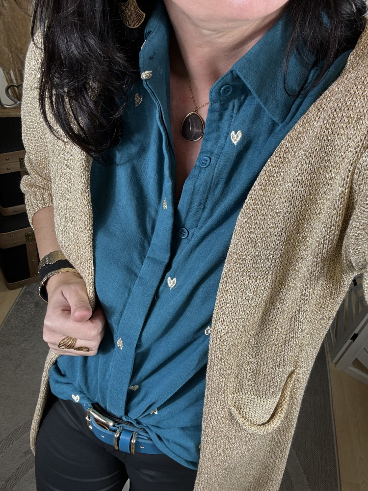 Chemise Cœurs Coton Canard :)) 