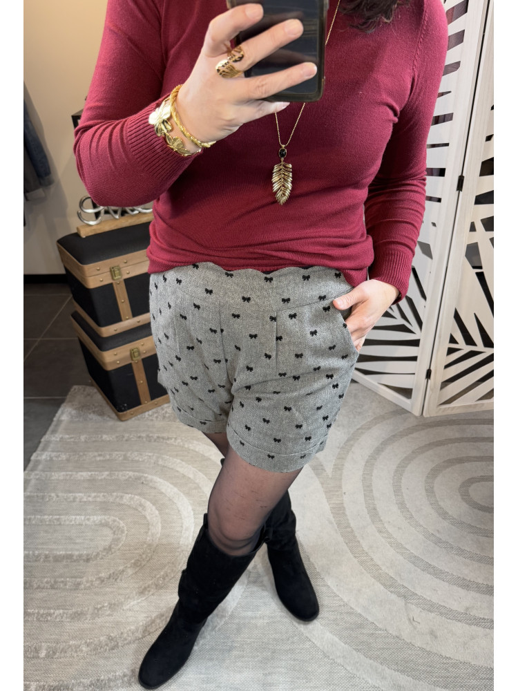 Short Noeud Gris  :) 