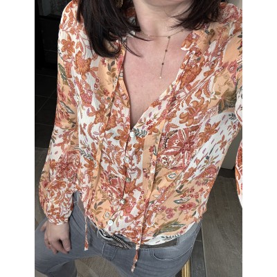 Blouse orangée