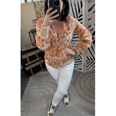 Blouse orangée