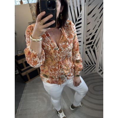 Blouse orangée