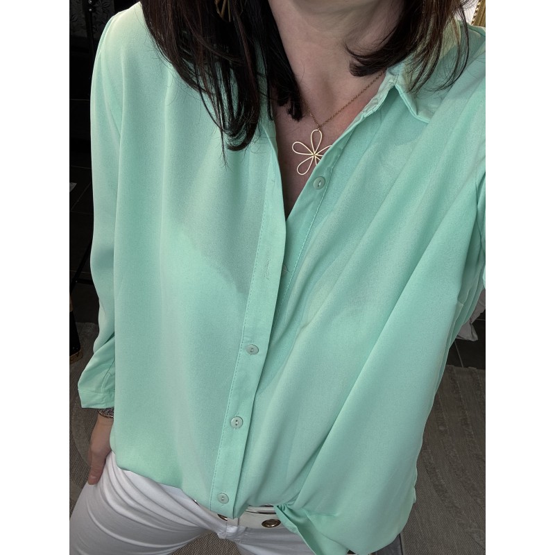 Chemise Vert d’eau