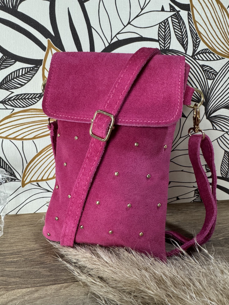 Pochette Téléphone cloutée 