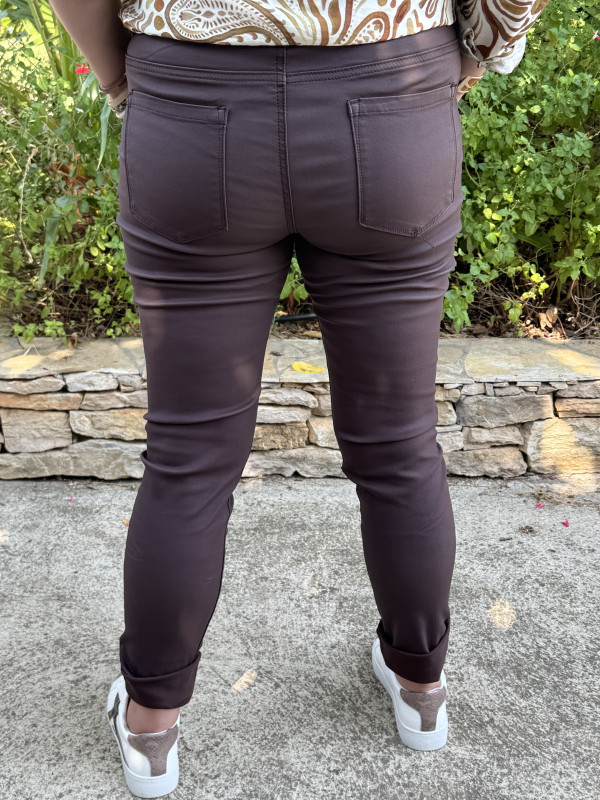 Pantalon enduit chocolat Lyzon :) 
