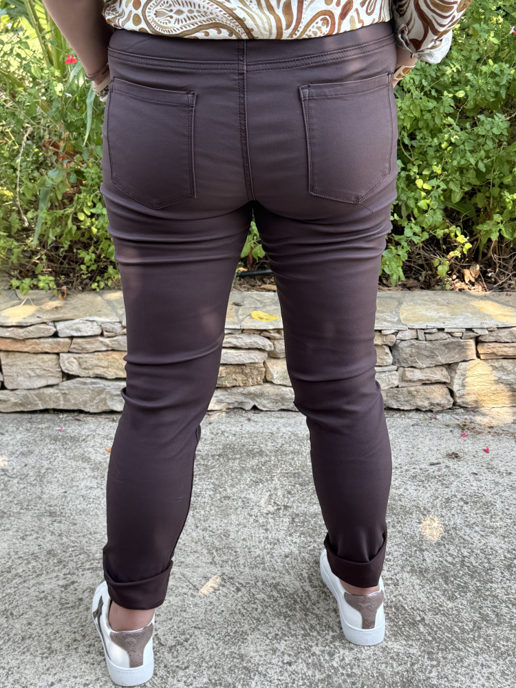 Pantalon enduit chocolat Lyzon :) 