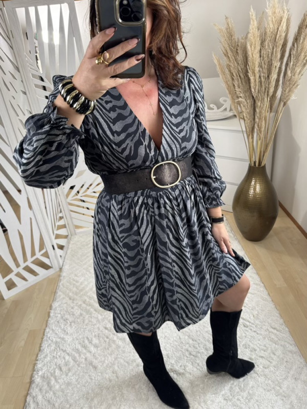Robe courte imprimé zèbre Zou :)) 