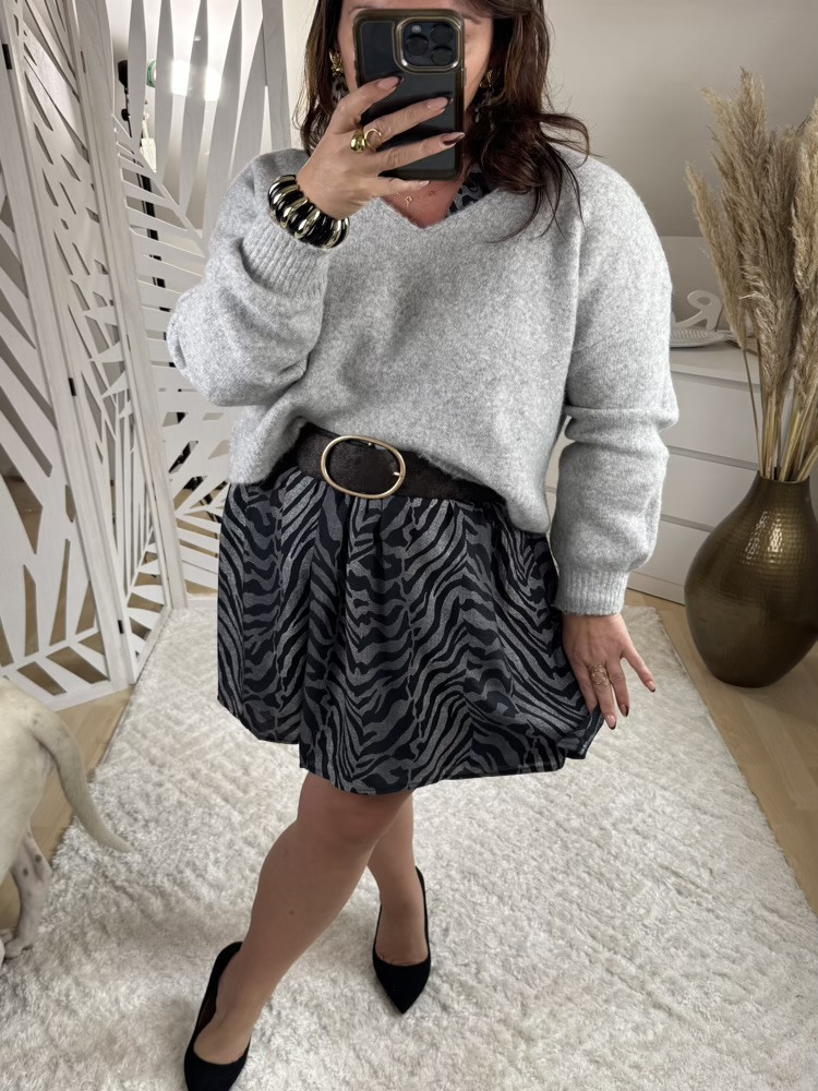 Robe courte imprimé zèbre Zou :)) 