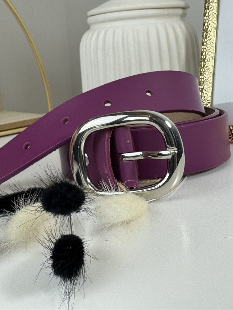Ceinture cuir prune :) 