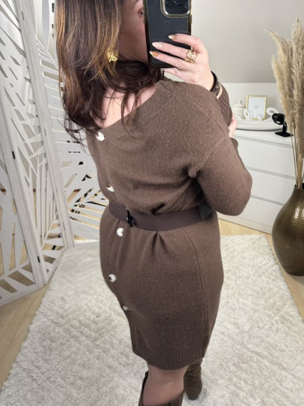 Robe pull réversible choco 