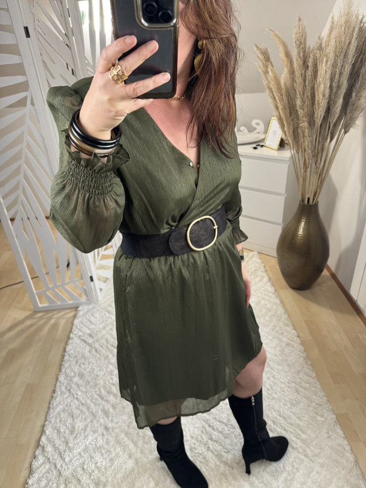 Robe Kakie Irisée :)) 