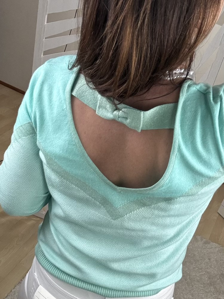 Pull col V turquoise Aldo :) 