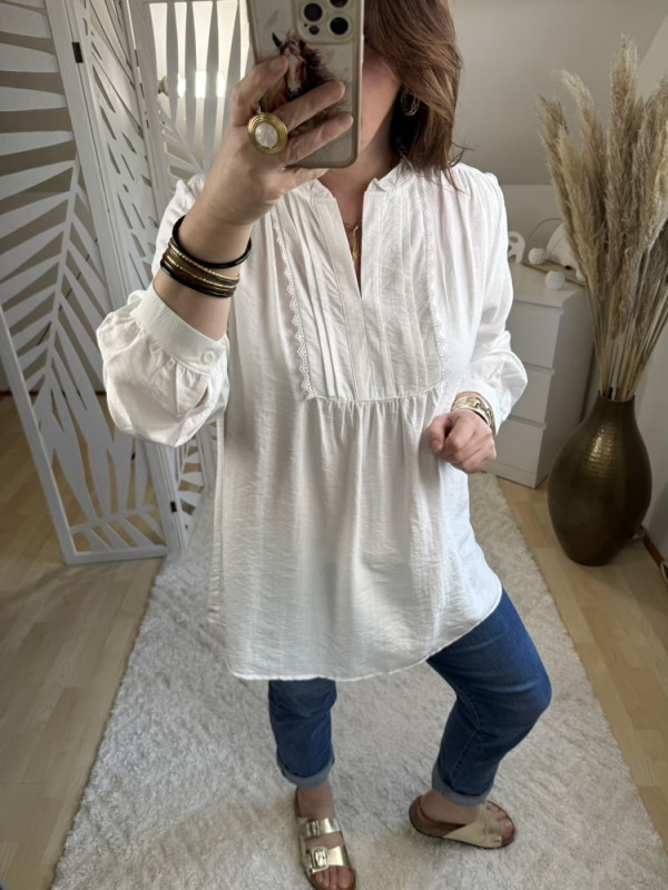 Blouse blanche ou noire  Lilou 