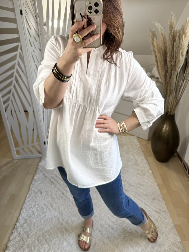 Blouse blanche ou noire  Lilou 