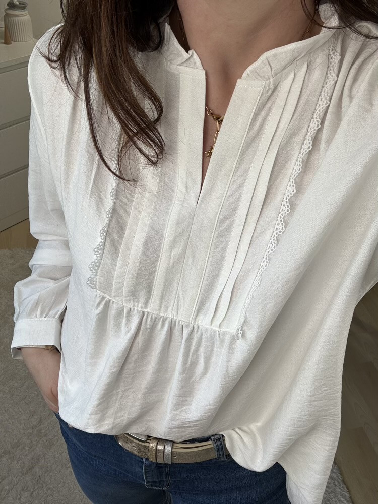 Blouse blanche ou noire  Lilou 