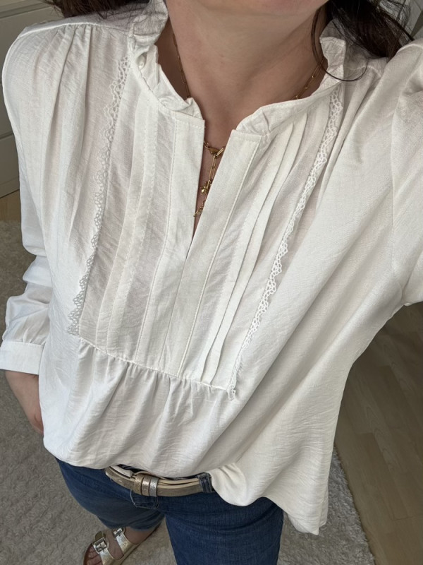 Blouse blanche ou noire  Lilou 