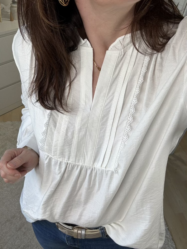 Blouse blanche ou noire  Lilou 