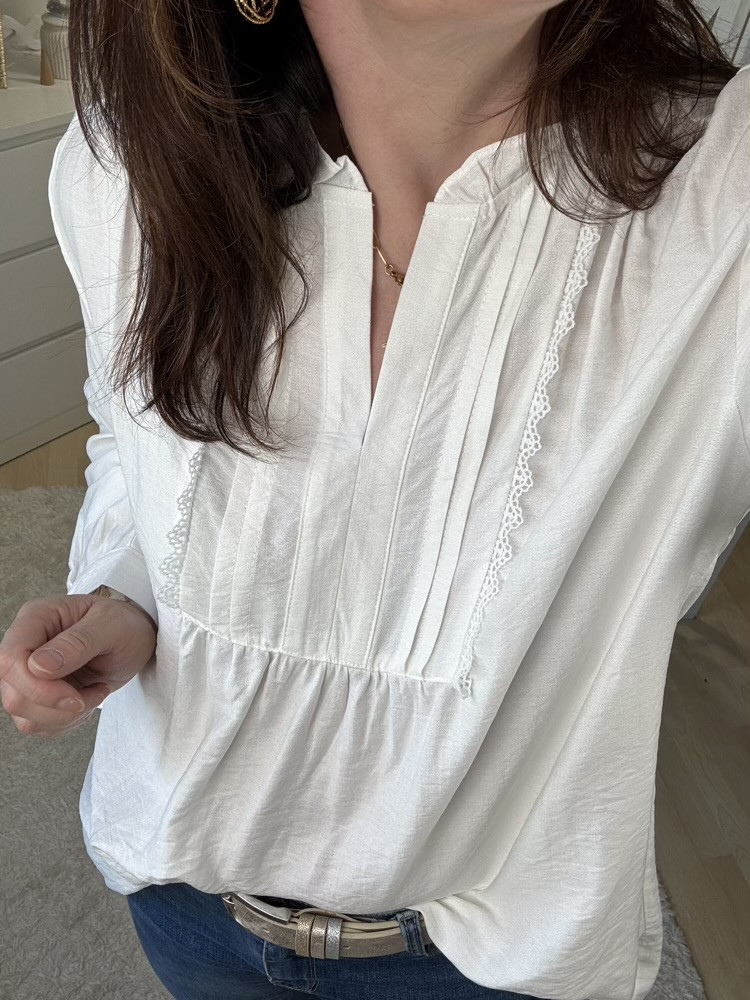 Blouse blanche ou noire  Lilou 
