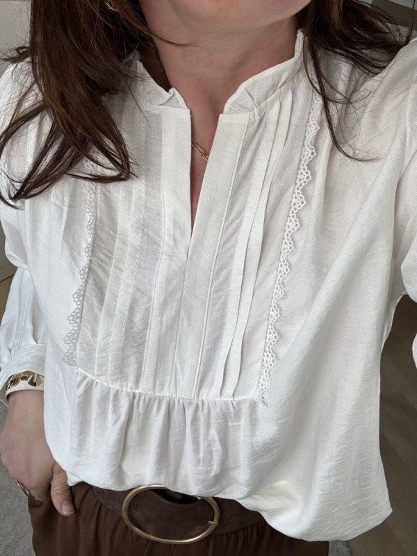 Blouse blanche ou noire  Lilou 