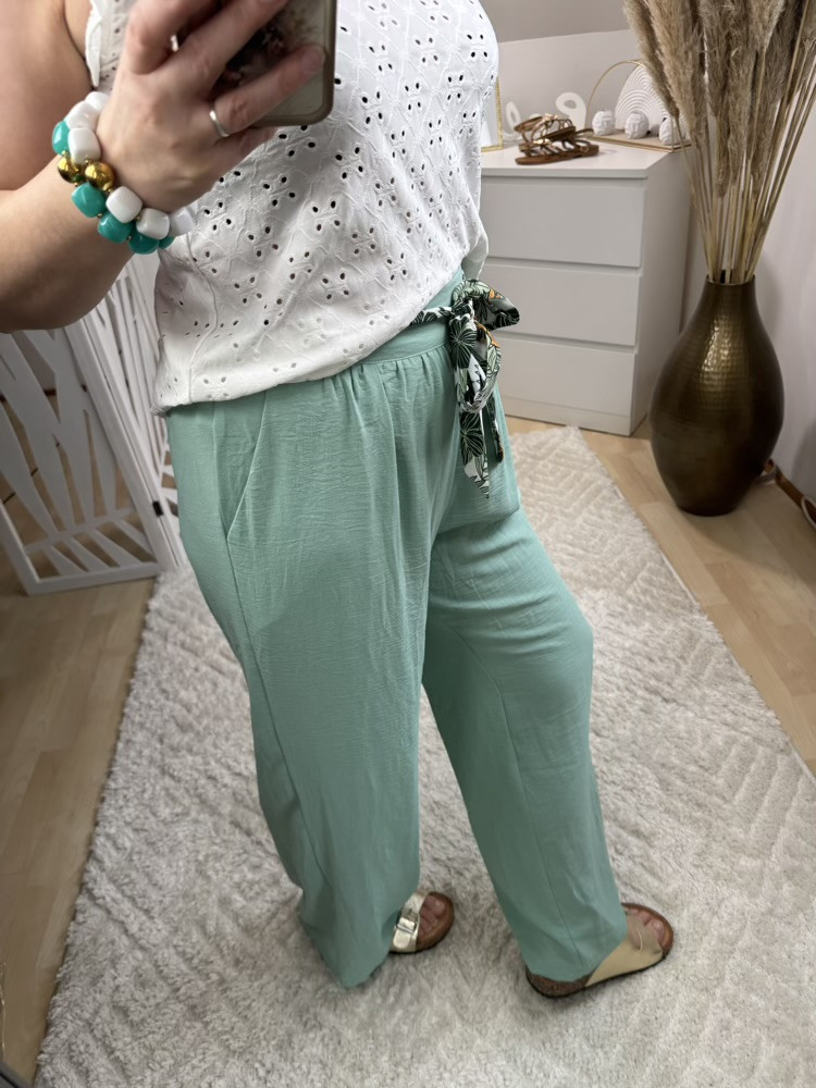 Pantalon Large Vianney (vert, orange,bleu canard) :) 