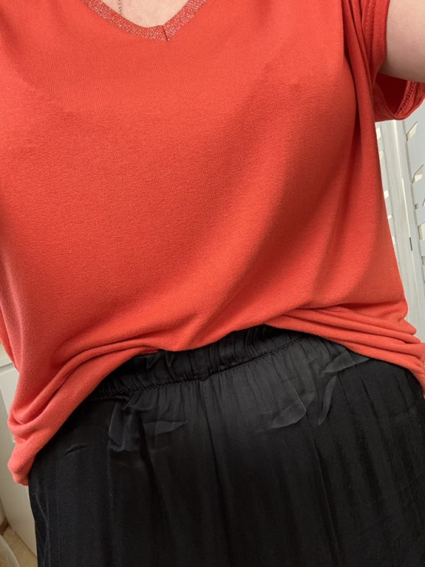 Pantalon Large Noir effet Satiné Elmer 