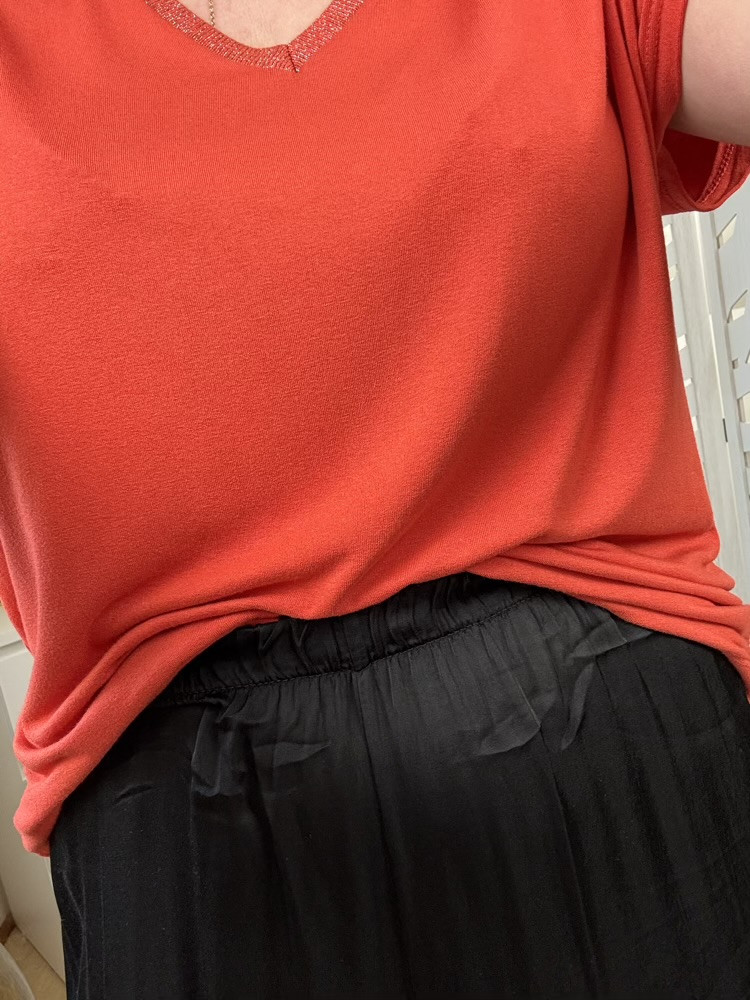 Pantalon Large Noir effet Satiné Elmer 